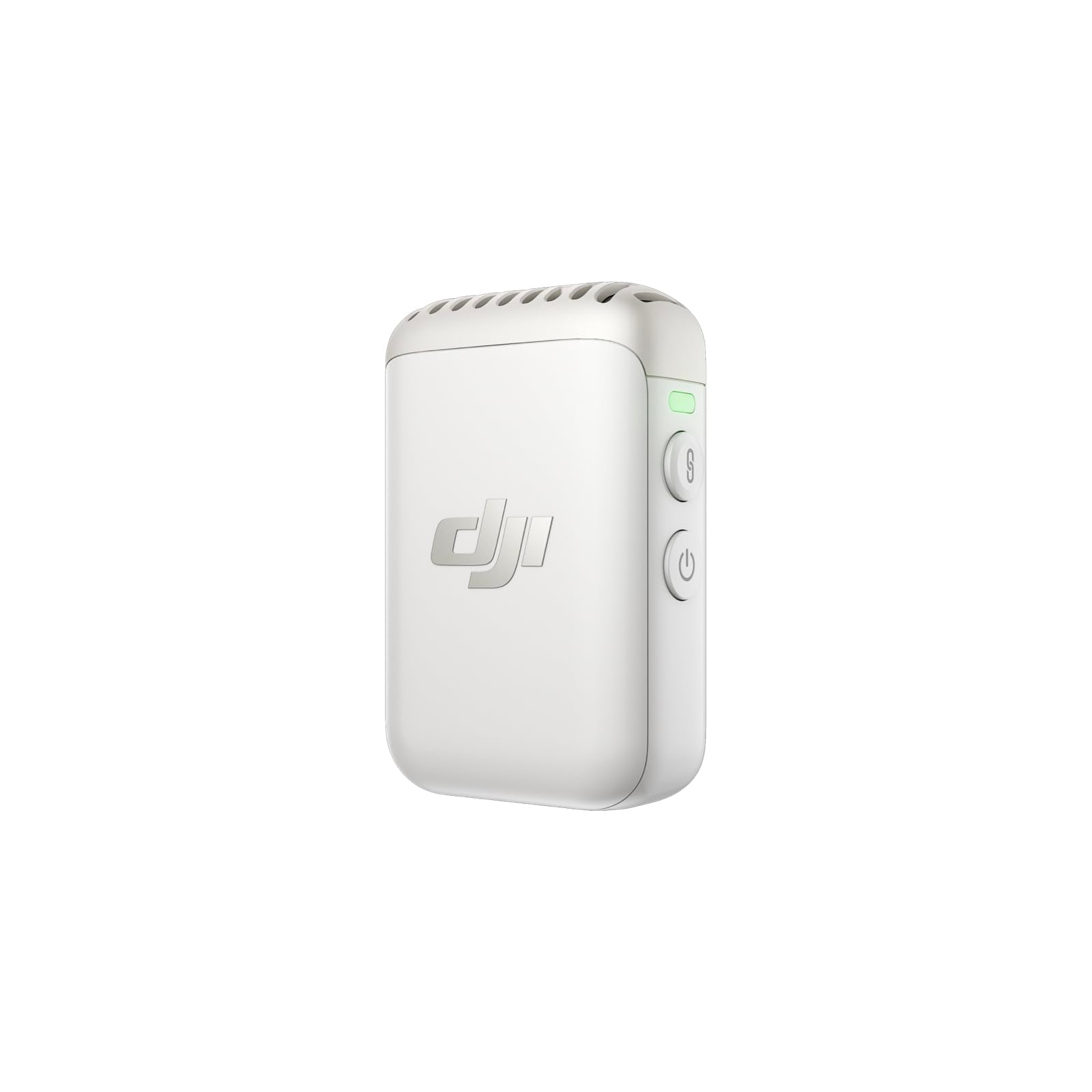 DJI Mic 2 Transmitter (Pearl White), Wireless Microphone with Intelligent Noise Cancelling, 14-Hour Internal Recording, 6-Hour Battery, Magnetic Attachment, Bluetooth Microphone, YouTube, Vlogs Transmitter (Pearlwhite) Single