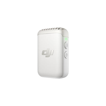 DJI Mic 2 Transmitter (Pearl White), Wireless Microphone with Intelligent Noise Cancelling, 14-Hour Internal Recording, 6-Hour Battery, Magnetic Attachment, Bluetooth Microphone, YouTube, Vlogs Transmitter (Pearlwhite) Single