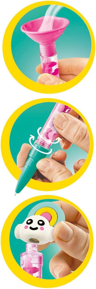 Clementoni- Idea-Create Your Penso: Fantasy-Gioco Creativo per Realizzare Colorate, Laboratorio, Penne Personalizzabili per Bambini 6 Anni, Multicolore, 18827