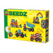 SES Creative 06206 Beedz Iron on Beads - Construction Trucks Craft Kit for Kids with Pegboard and Beads