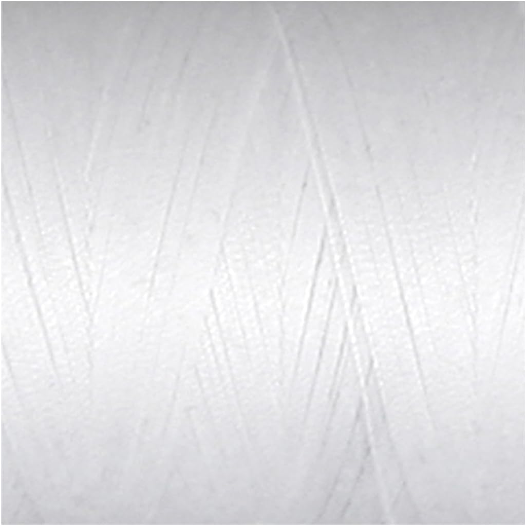 Creativ 41281 Sewing Thread, thickness 60 , white, cotton, 1000 m