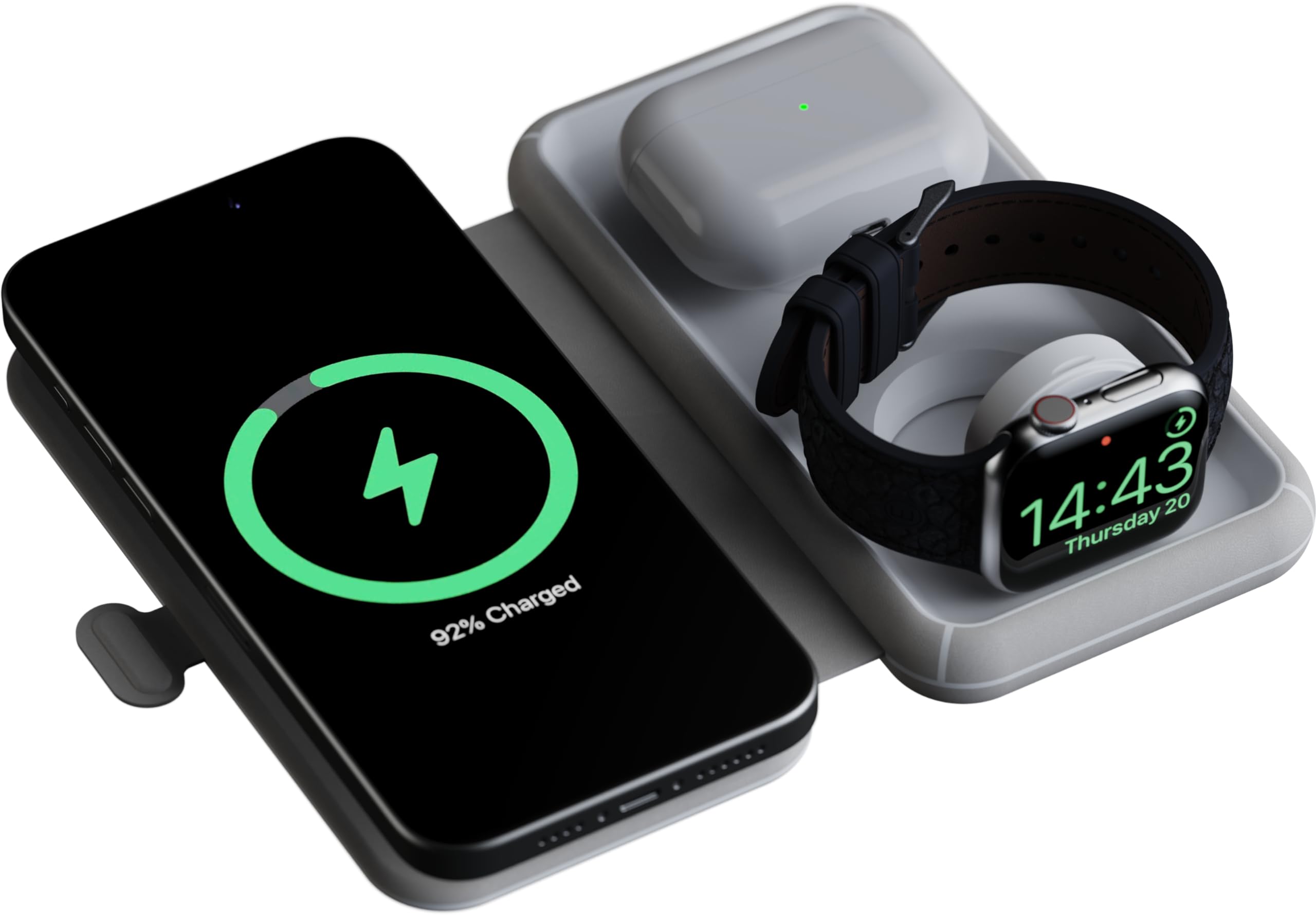 Xtorm - Foldable Wireless Travel Charger 3In1 - 15W