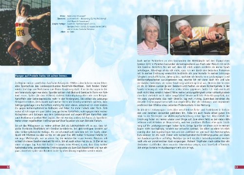 Mehr vom Sport: Low-Carb und LOGI in der Sporternährung: Low-Carb und LOGI in der Sporternährung. Unter Mitwirkung zahlreicher Spitzensportler: ... Leichtathlet Danny Ecker und viele mehr