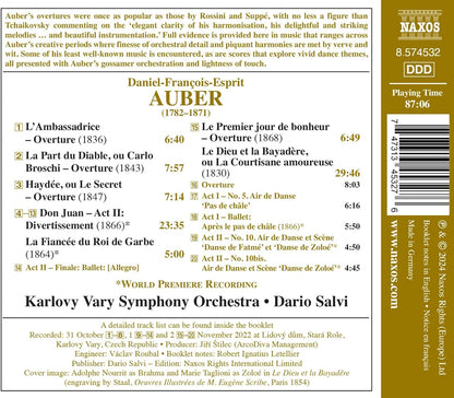 Daniel-François-Esprit Auber: Overtures - Volume 6