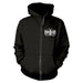 Marduk Men's Panzer Zippered Hooded Sweatshirt Black