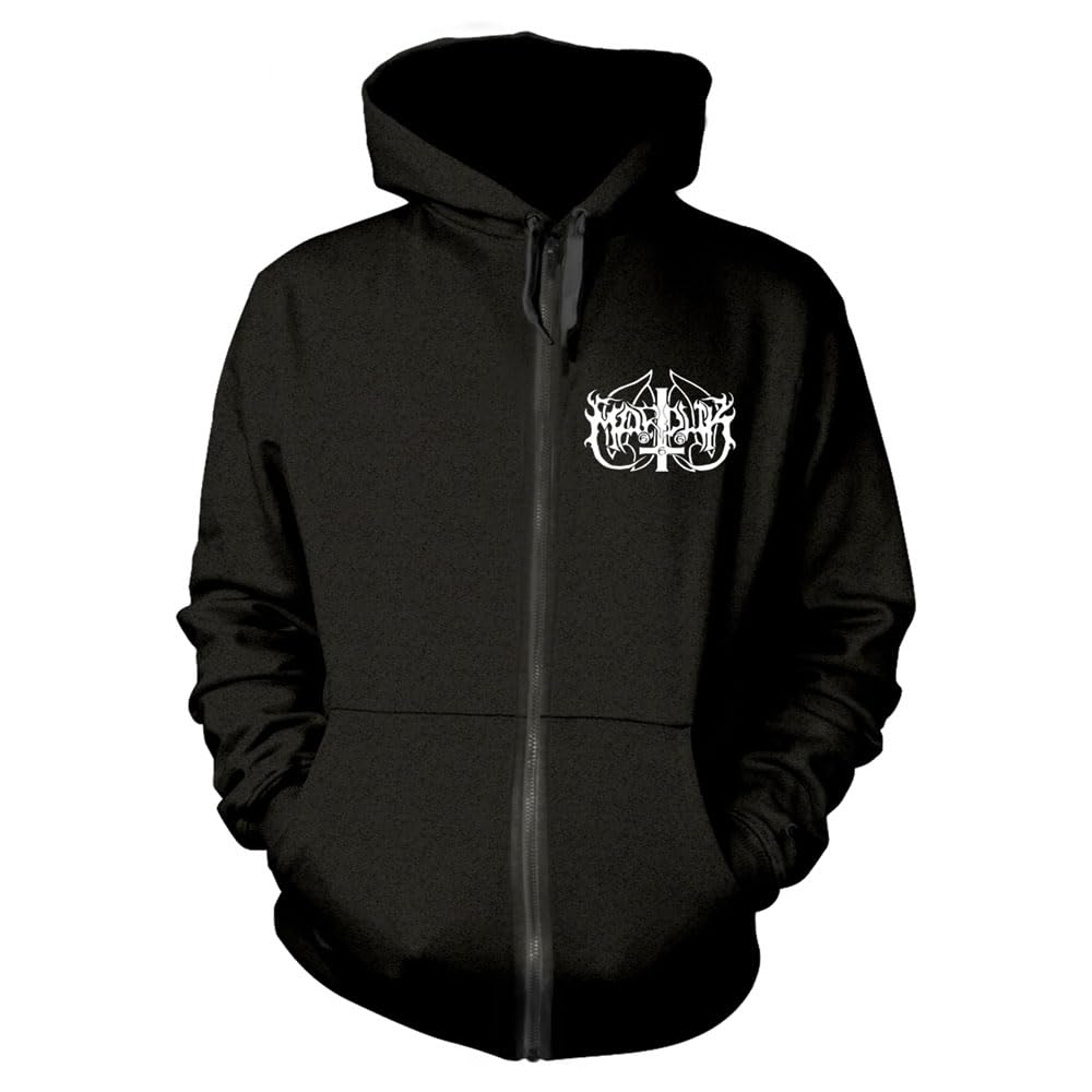 Marduk Men's Panzer Zippered Hooded Sweatshirt Black