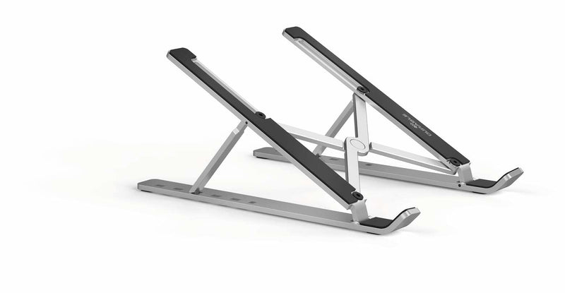 Durable Laptop Stand for Laptops And Tablets | Foldable And Height Adjustable | Includes Travel Bag | Silver