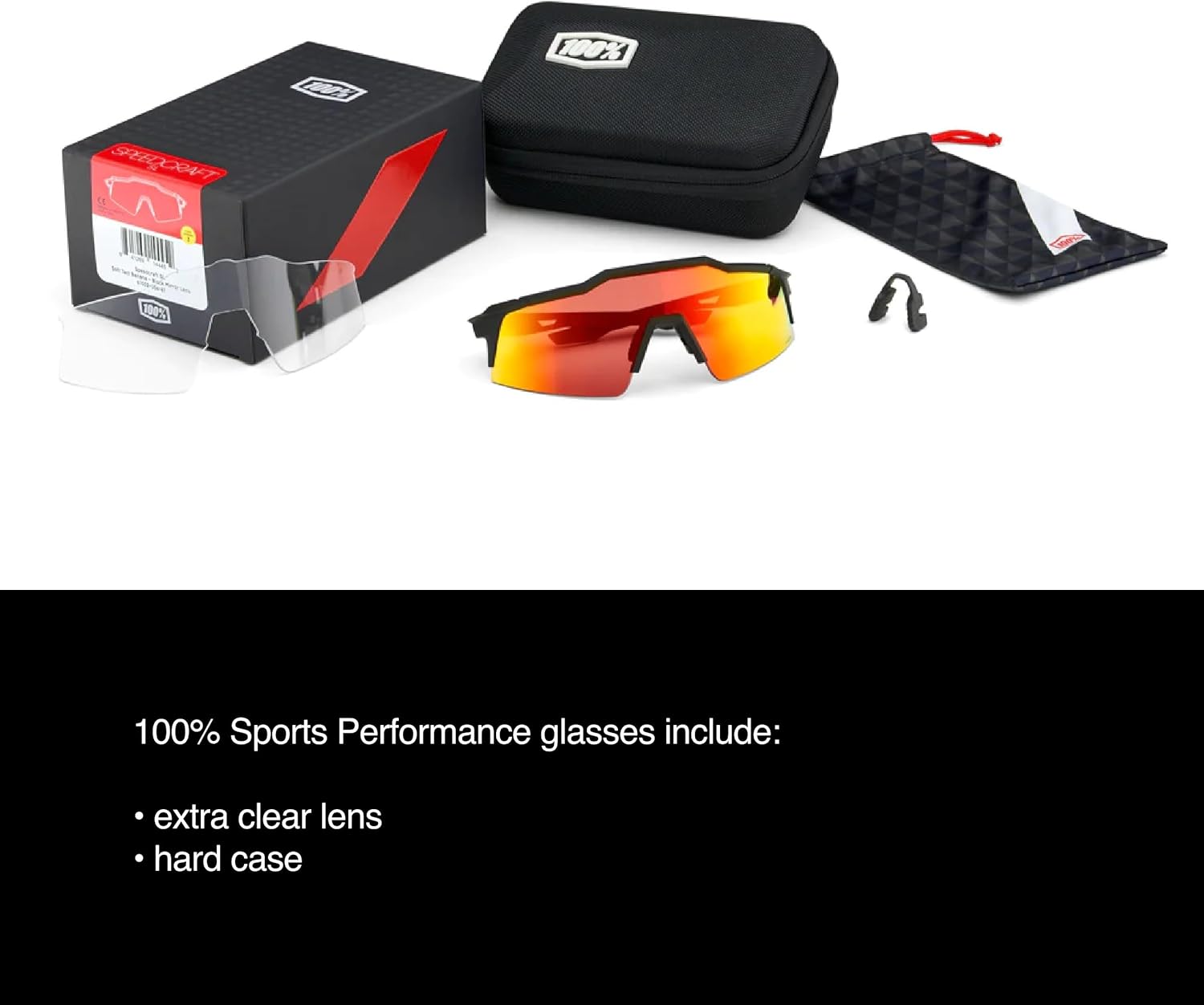 100% SLENDALE - Sunglasses for Outdoor Sports - Comfortable & Durable Sunglasses with Secure Fit - Lightweight & Shatterproof