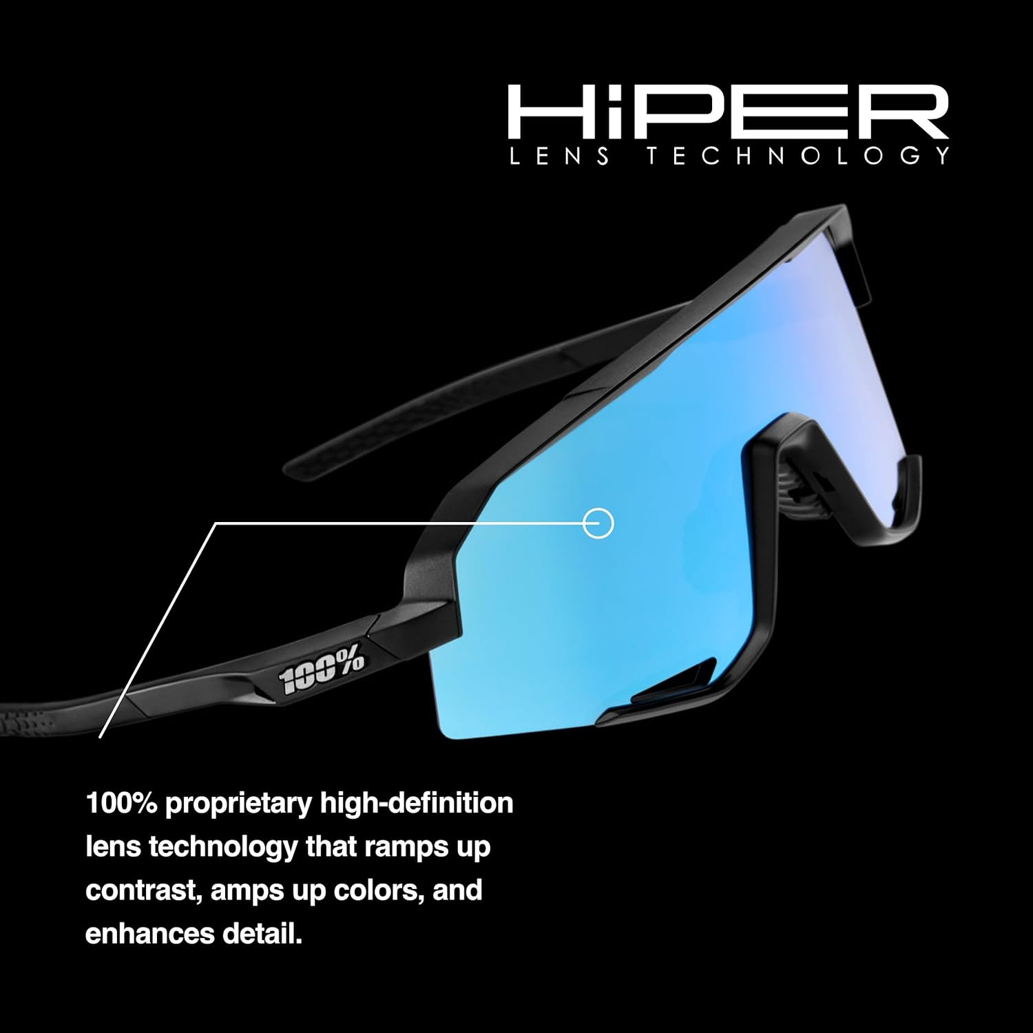 100% SLENDALE - Sunglasses for Outdoor Sports - Comfortable & Durable Sunglasses with Secure Fit - Lightweight & Shatterproof
