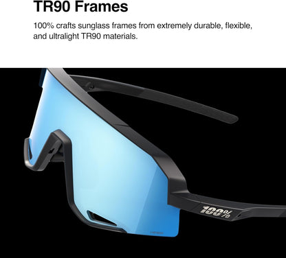 100% SLENDALE - Sunglasses for Outdoor Sports - Comfortable & Durable Sunglasses with Secure Fit - Lightweight & Shatterproof