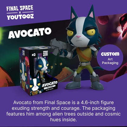 Youtooz Avocato 4.6" Vinyl Figure, Official Licensed Collectible from Final Space, by Youtooz Final Space Collection