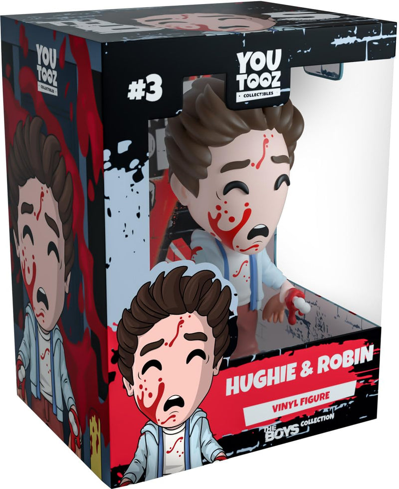 Youtooz Hughie and Robin 4.6" Vinyl Toy Figure, Official Licensed Hughie and Robin Collectible from The Boys TV Series and Comic, by Youtooz The Boys Collection.