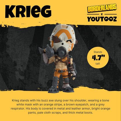 Youtooz Borderlands Krieg 4.7", Borderlands Krieg Vinyl Figure, Collectible Borderlands Krieg from Krieg by Youtooz Borderlands Collection