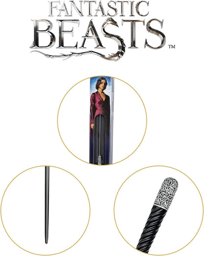 The Noble Collection - Leta Lestrange Wand In A Standard Windowed Box - 14in (34.5cm) Wizarding World Wand - Fantastic Beasts Film Set Movie Props Wands