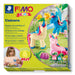 STAEDTLER 8034 19 LZ03 FIMO Kids Form&Play Playtime & Modelling Polymer Clay Set - "Unicorn" (Pack of 4 Blocks, Stickers, Modelling Tools & Background Scene
