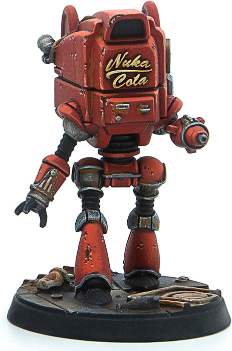 Modiphius Entertainment: Fallout: Wasteland Warfare - Robots: Starlight Theatre Staff -3 Figures, 32mm Unpainted Resin RPG Miniatures, Nuka World Wave