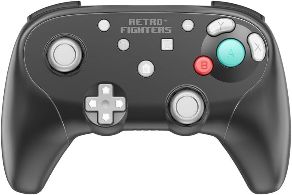 Retro Fighters BattlerGC Wireless 2.4G Controller Black - Gamecube, Game Boy Player, Switch & PC Compatible