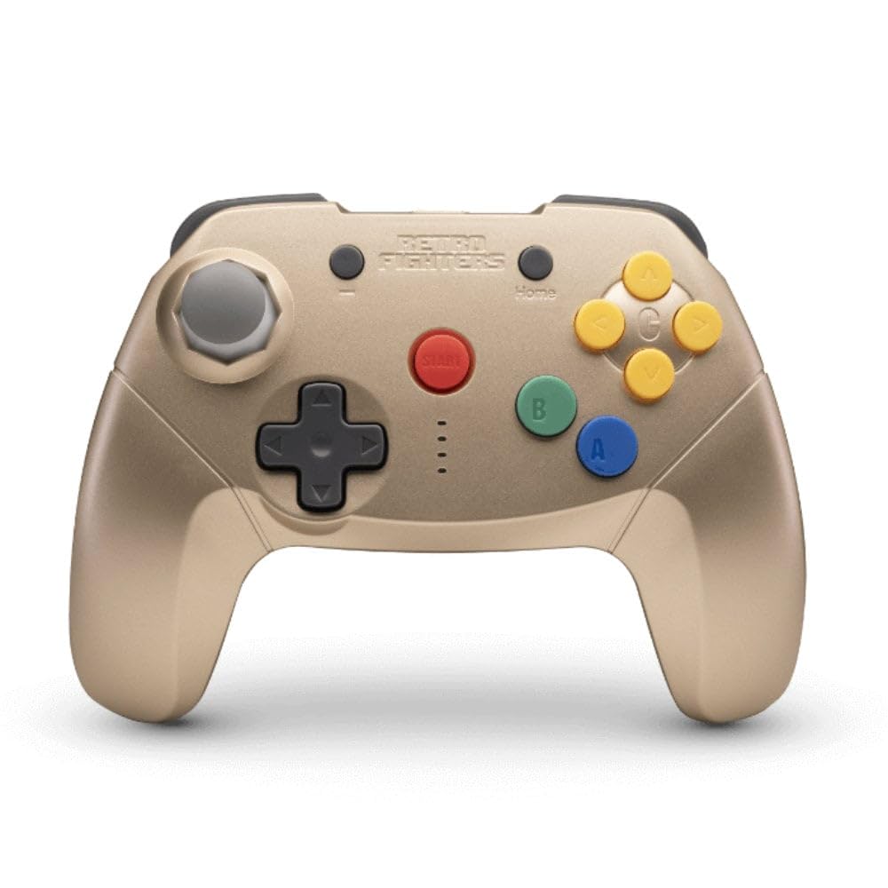 Retro Fighters Brawler64 Nintendo Switch Wireless Bluetooth NSO Edition Gold