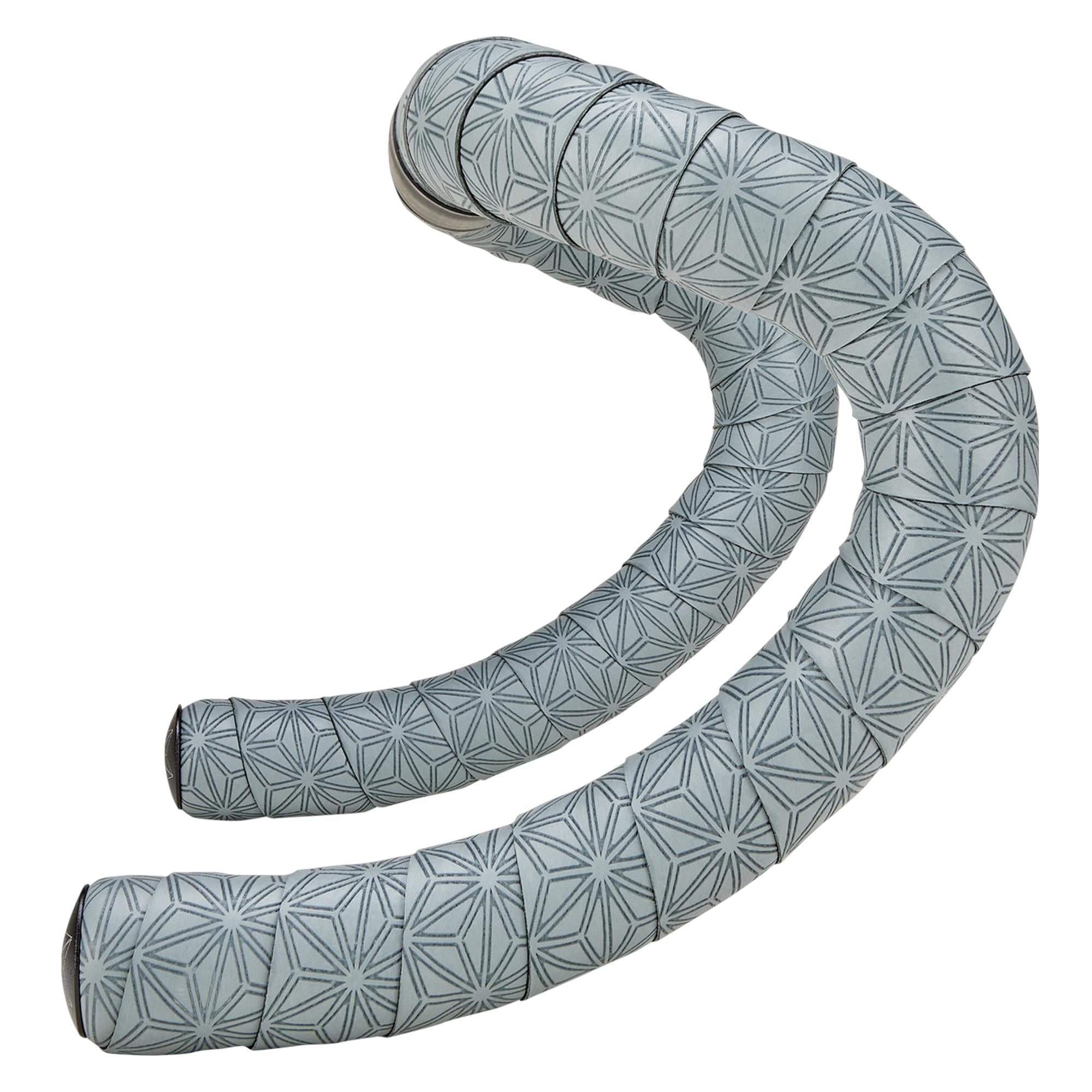 Supacaz Super Sticky Kush Gravel Bar Tape 2023 Gun Metal + Ano Black Plugs