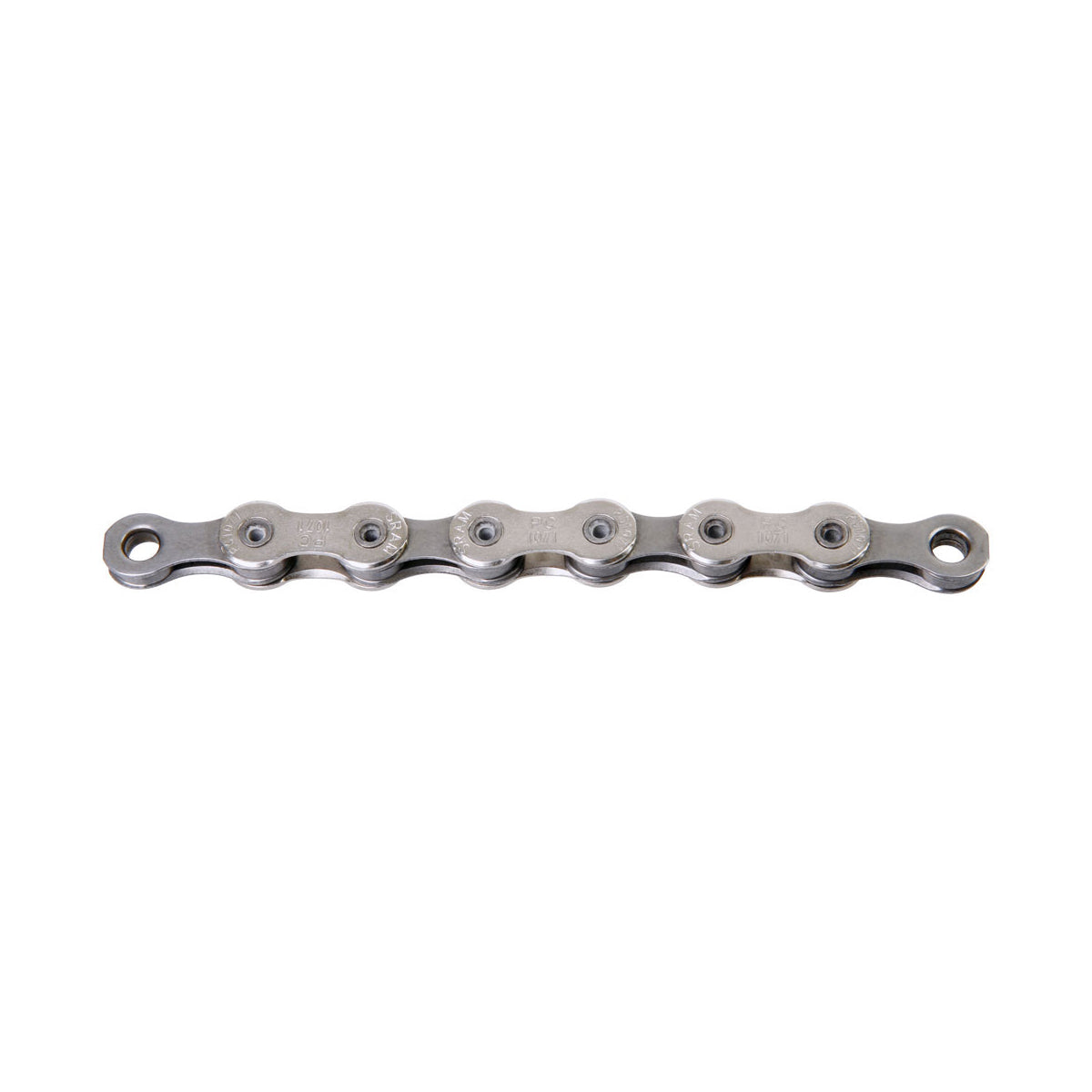 SRAM Pc1071 Hollow Pin 10 Speed Chain Silver/Grey 114 Link With Powerlock Silver 10 Speed