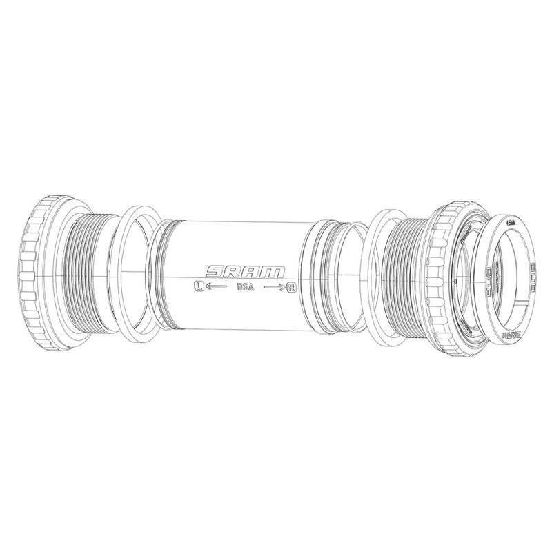 SRAM Spare Bottom Bracket Spindle Spacer Bb30 Drive Side 9.11
