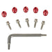 SRAM Spare Disc Brake Spare Lever Hydraulic Disc Brake Hose Fitting Kitincludes 5 Threaded Hosebarbs 5 Red Comp Fittings, 1 T8 Torx) Qty 5