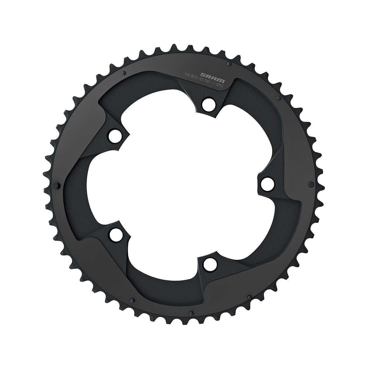 SRAM Chain Ring Road Red B2 X-Glide 50T Yaw 11 Speed S3 110 Alum5mm Black Black 2-Pin (50-34) Black 11Speed 50T