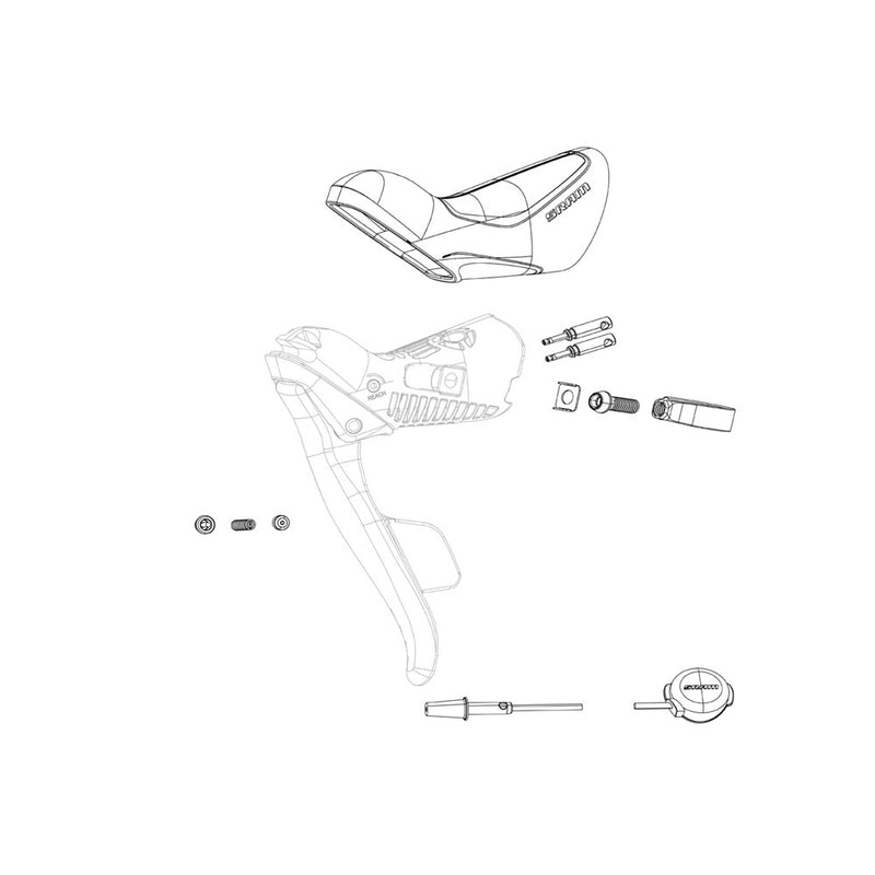 SRAM Spare Shifter Spring And Actuator Red Etap Left/Right Qty 1 Black