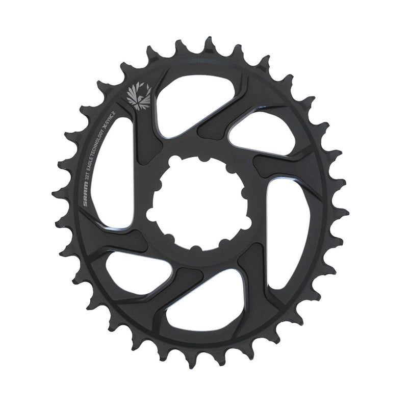 SRAM Chain Ring X-Sync 2 Oval 32T Direct Mount 3mm Offset Boost Alum Eagle Black Black 32T