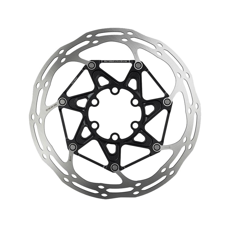 SRAM Rotor Centerline 2 Piece Black (Includes Ti SRAM Rotor Bolts) Rounded  160Mm