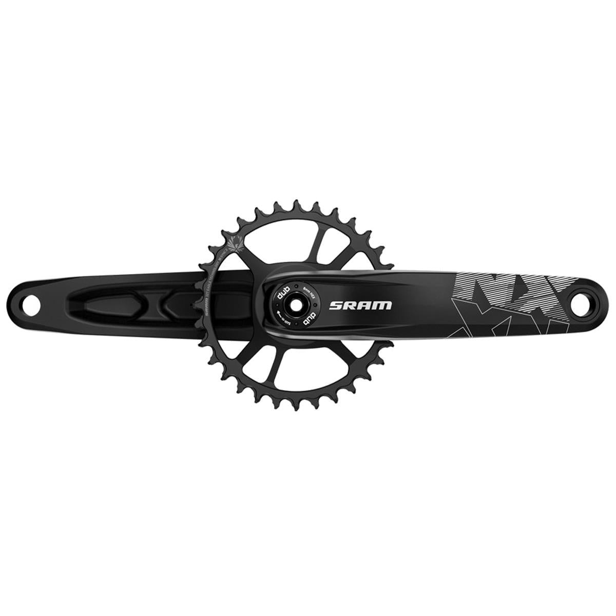 SRAM Crank Nx Eagle Fat Bike 4" Dub 12S W Direct Mount 30T X-Sync 2 Steel Chainring Black (Dub Cups/Bearings Not Included) Black 165mm