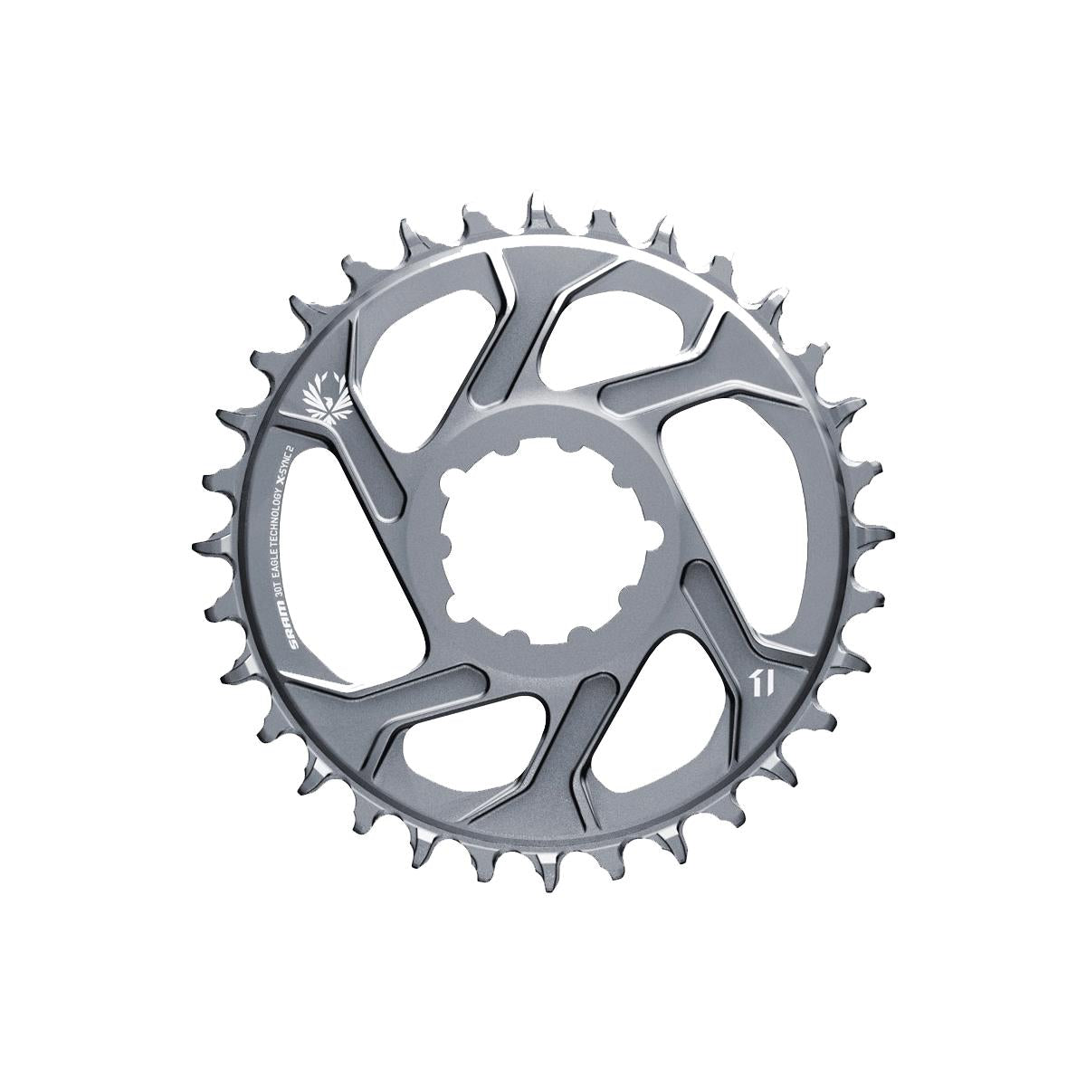 SRAM Chain Ring X-Sync 2 Direct Mount 6mm Offset Eagle Polar Grey 34T