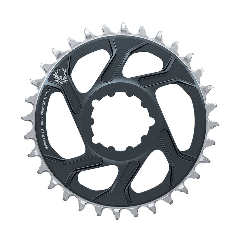SRAM Chain Ring X-Sync 2 Direct Mount 6mm Offset Eagle Lunar/Polar Grey 34T