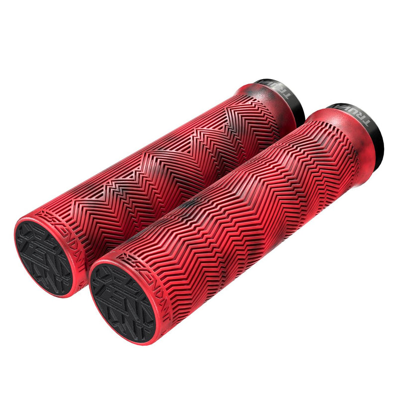 Truvativ Descendant Grips Single Locking Red/Blood Red 133Mm
