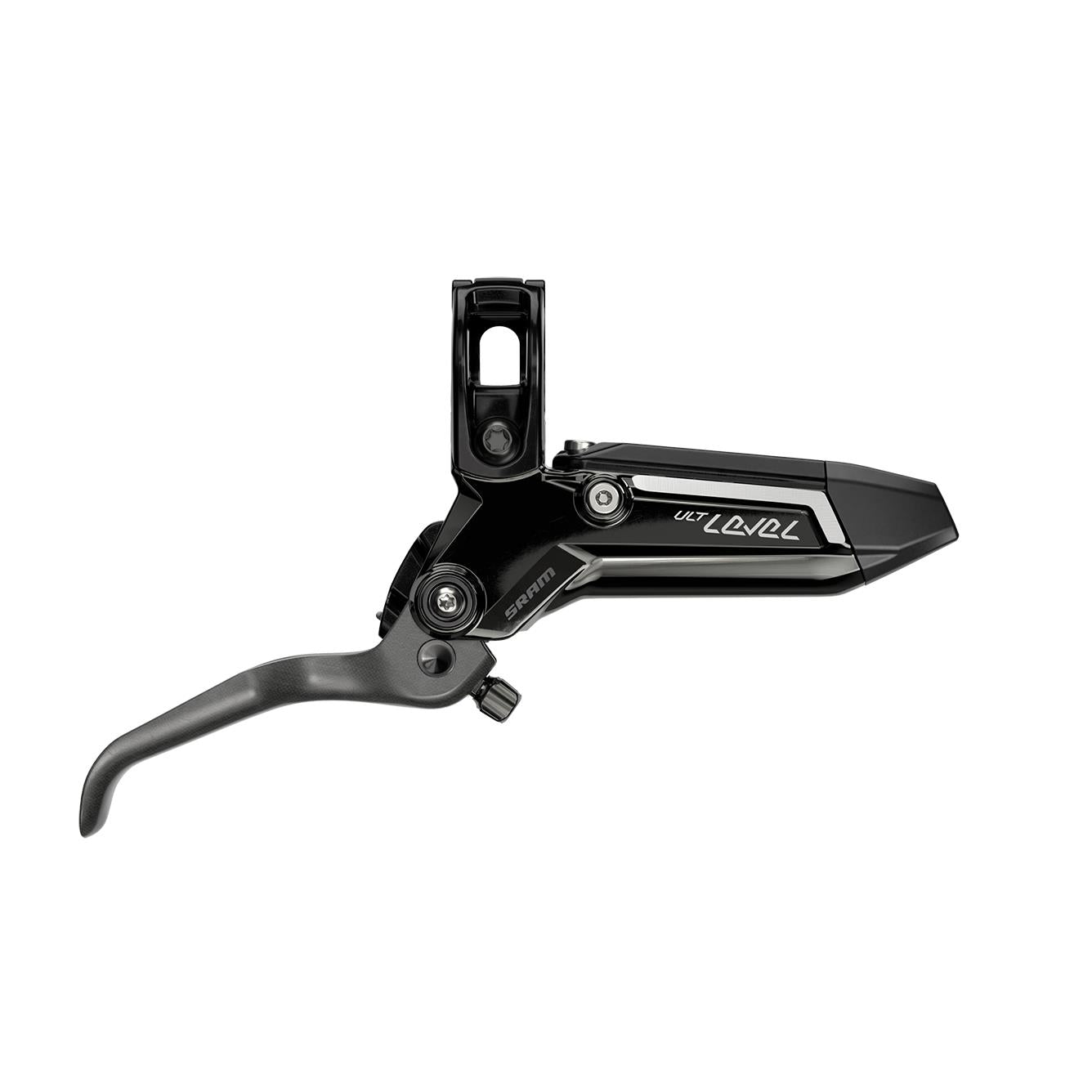 SRAM Disc Brake Level Ultimate Stealth 2 Piston Carbon Lever, Ti Hardware, Reach Adj, Front Hose (Includes Mmx Clamp, Rotor/Bracket Sold Separately) C1 Black Ano 950Mm