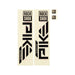 Rockshox Spare Fork Decal Kit Pike Ultimate 27/29 (2023+) Gloss Black For Gloss Green