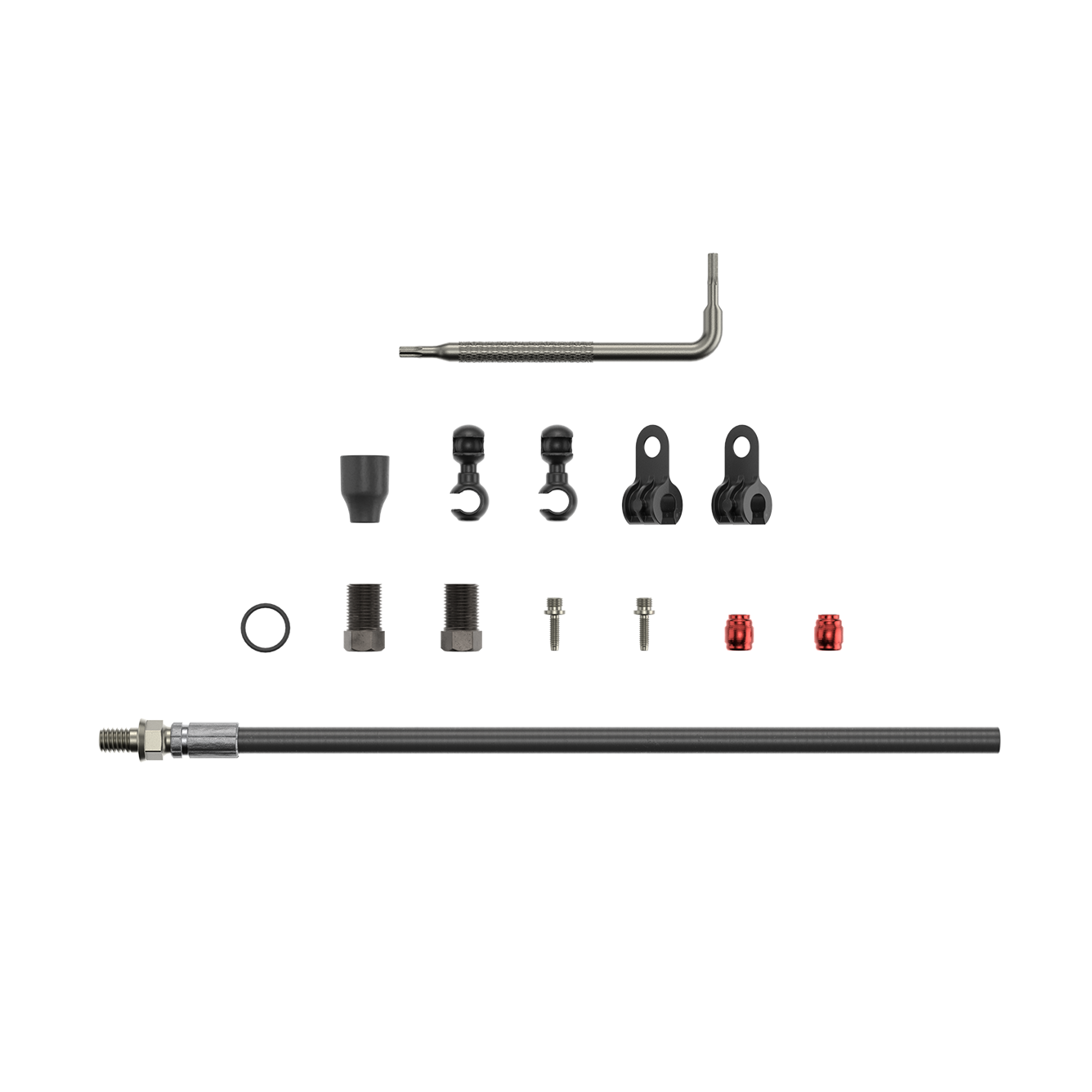SRAM Spare Disc Brake Hydraulic Hose Kit Threaded Inline Crimp -2000Mmblk (Inc. Crimp & Fittings) Elixir 5/7/9/R/Cr/X0,Guide Rsc (A1),Guide R/Rs (A1),Db5,Level Tl Black 2000Mm