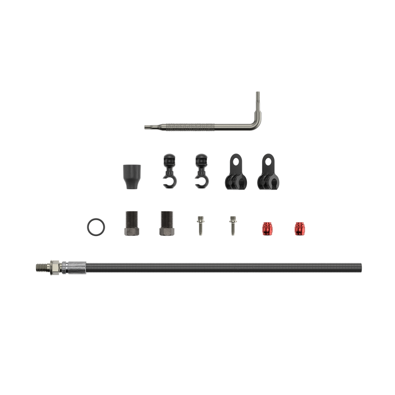 SRAM Spare Disc Brake Hydraulic Hose Kit Threaded Inline Crimp -2000Mmblk (Inc. Crimp & Fittings) Elixir 5/7/9/R/Cr/X0,Guide Rsc (A1),Guide R/Rs (A1),Db5,Level Tl Black 2000Mm