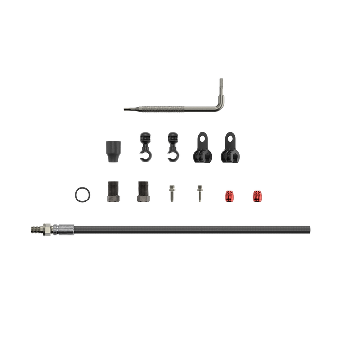 SRAM Spare Disc Brake Hydraulic Hose Kit Threaded Inline Crimp -2000Mmblk (Inc. Crimp & Fittings) Elixir 5/7/9/R/Cr/X0,Guide Rsc (A1),Guide R/Rs (A1),Db5,Level Tl Black 2000Mm