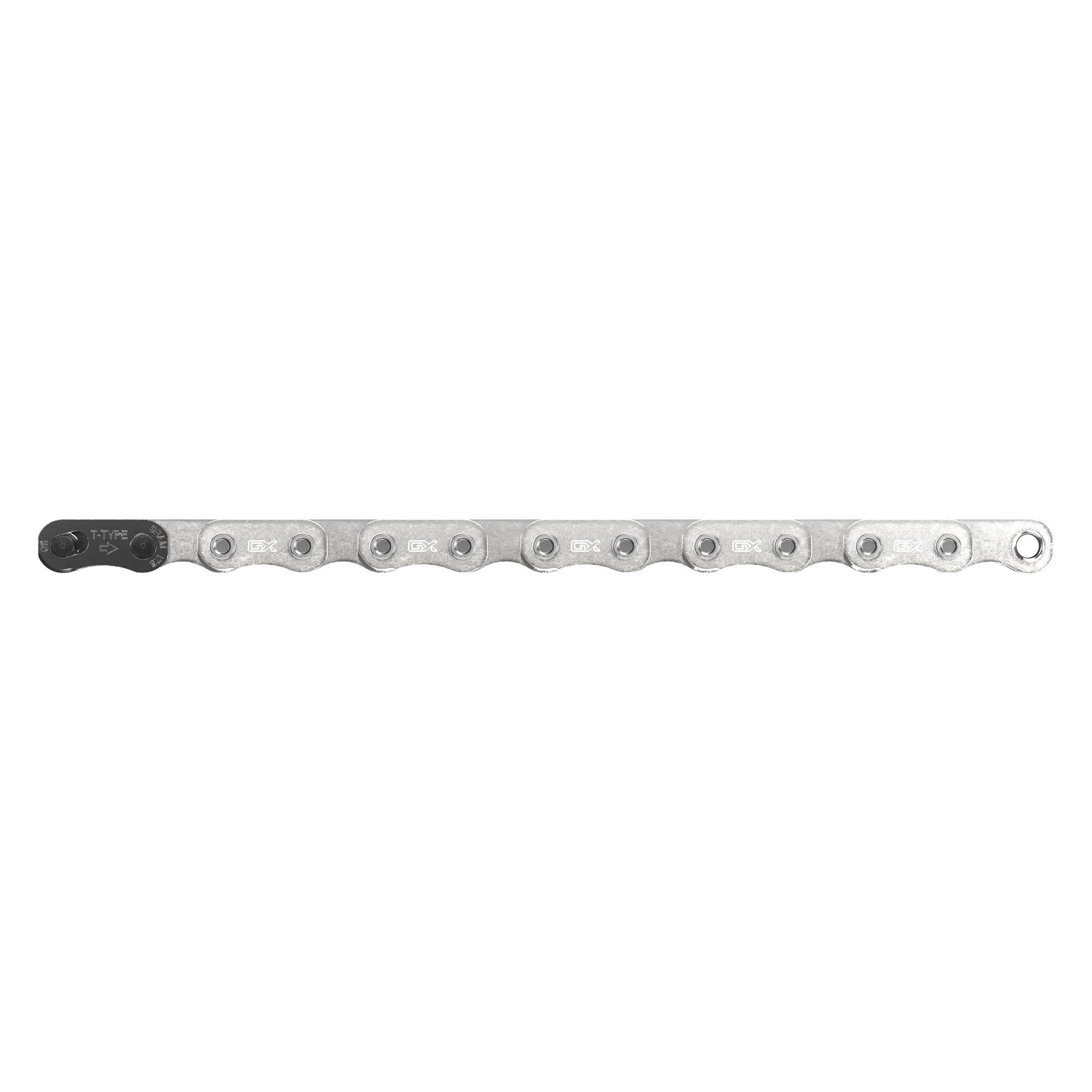 SRAM Chain GX T-Type Eagle Solidpin 126 Links W/Powerlock T-Type 1Pc Silver 12 Speed