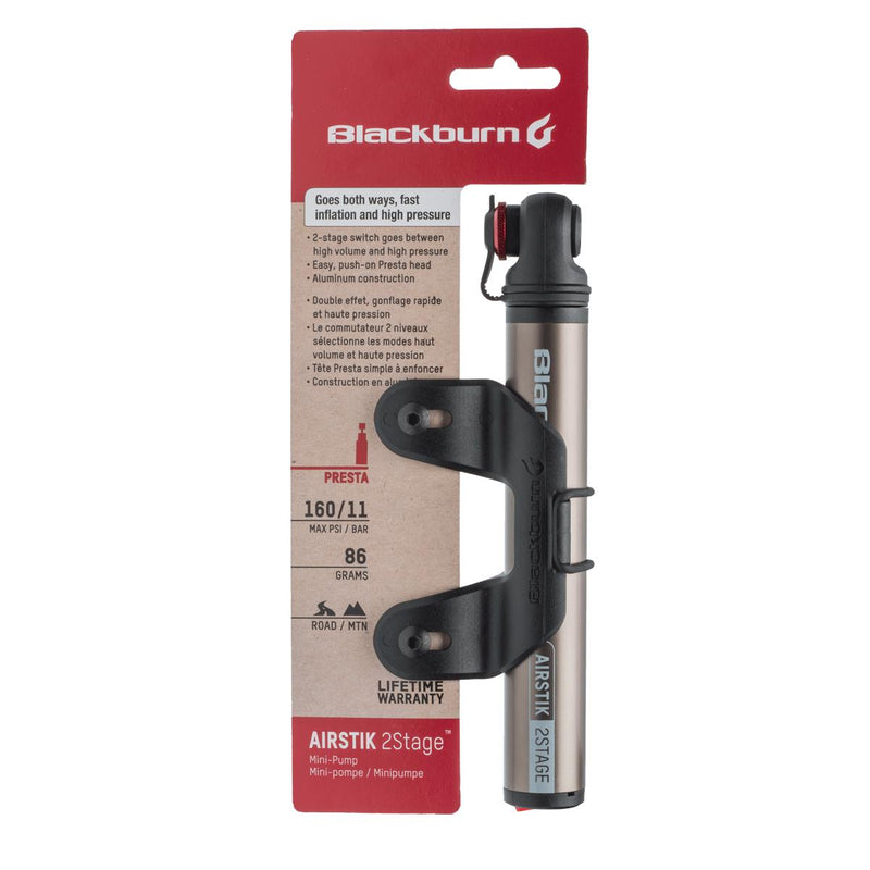 Blackburn Airstik 2Stage Mini-Pump 2018 Grey Anodized