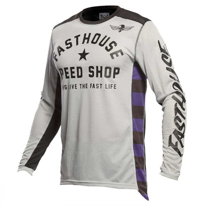 Fasthouse Original Air Cooled Long Sleeve Jersey 2021 Silver/Black XL