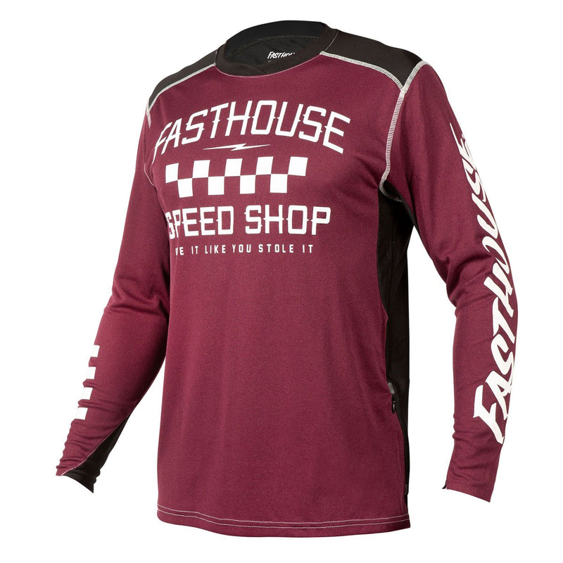 Fasthouse Alloy Roam Jersey Ls 2021 Heather Maroon S