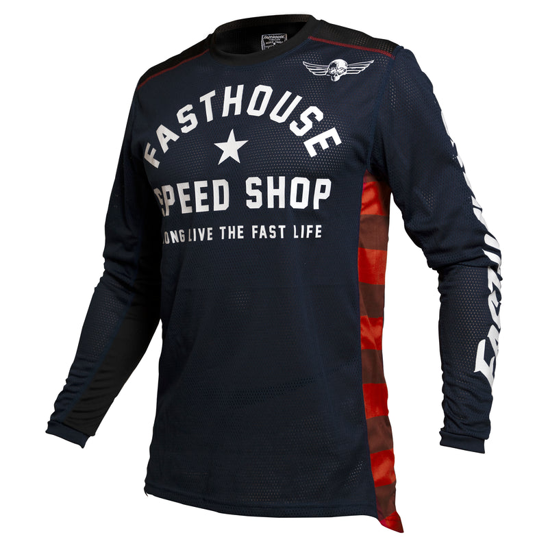 Fasthouse Original Air Cooled Long Sleeve Jersey 2021 Navy/Black M