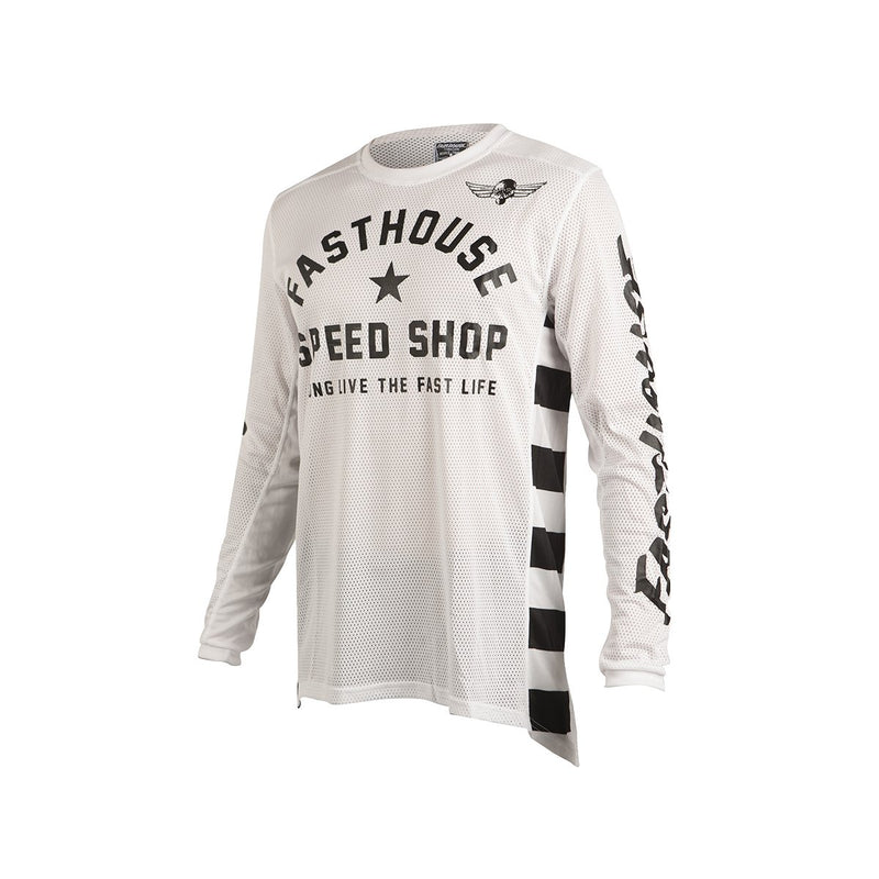 Fasthouse Original Air Cooled Long Sleeve Jersey 2021 White S