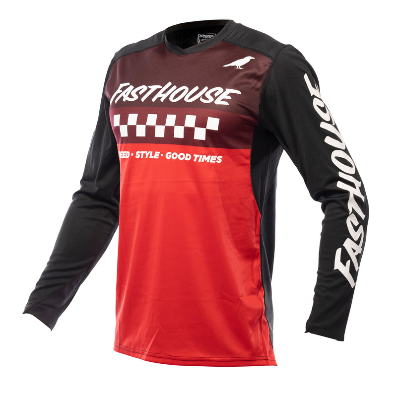 Fasthouse Elrod Long Sleeve Jersey 2021 Black/Red S