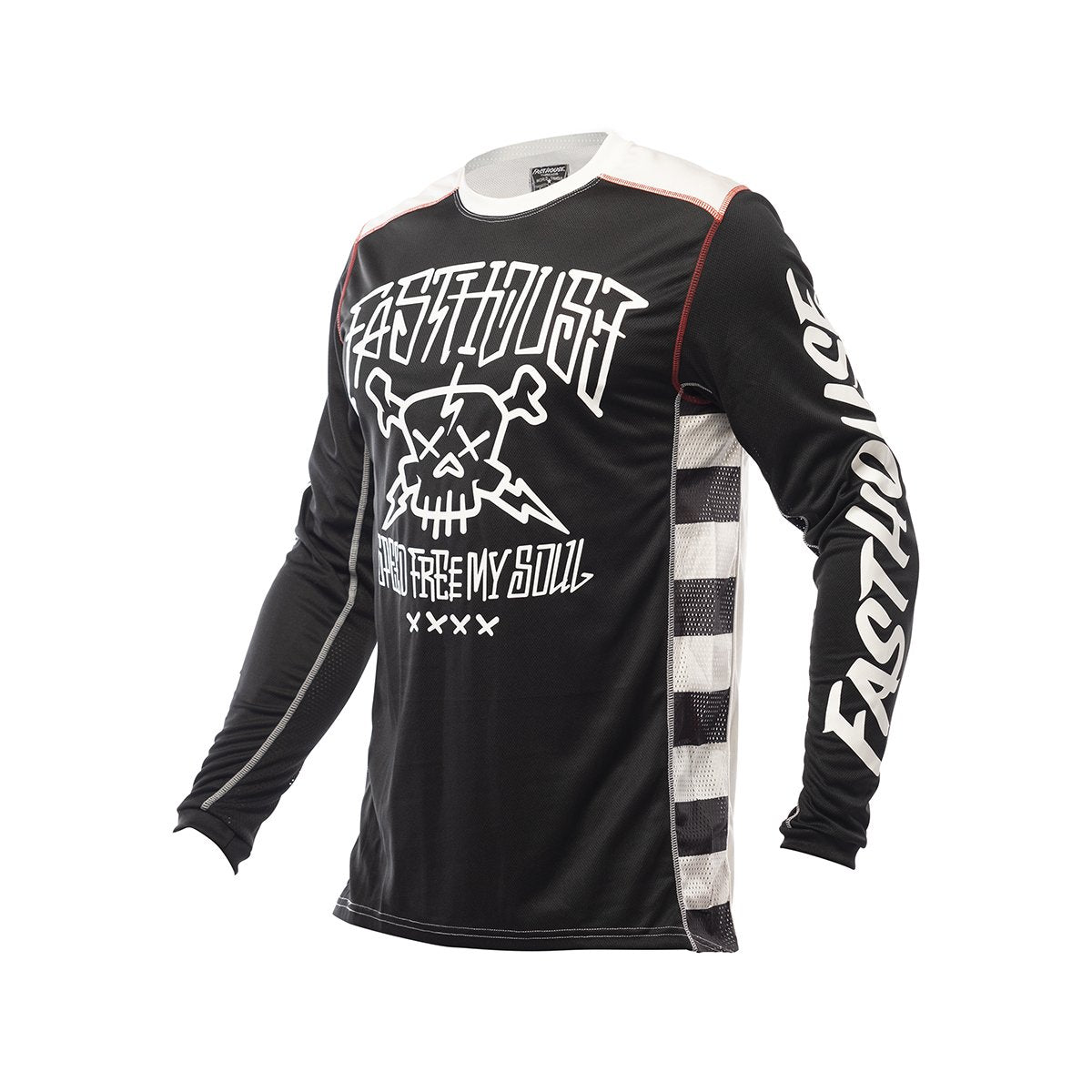 Fasthouse Youth Grindhouse Akuma Long Sleeve Jersey 2021 Black Ys