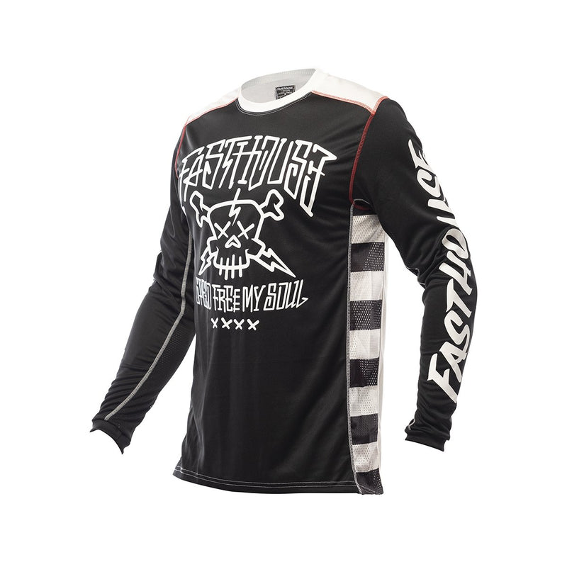 Fasthouse Youth Grindhouse Akuma Long Sleeve Jersey 2021 Black Ym