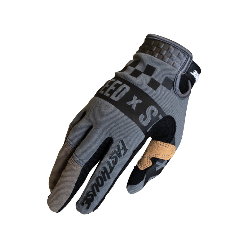 Fasthouse Youth Speed Style Domingo Gloves 2021 Black/Moss Ym