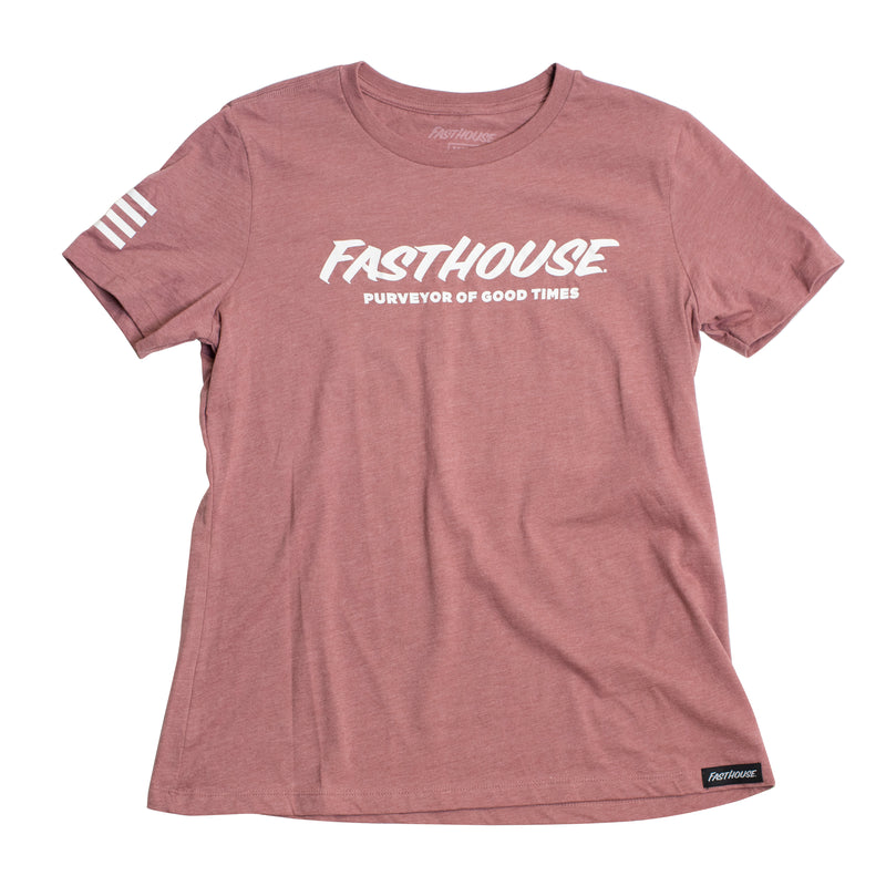 Fasthouse Women's Logo Tee Heather Mauve W2XL